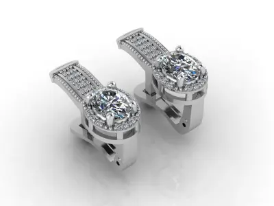 Mini Set Ring Pendant Earrings STL 3DM Womens Jewelry 3D print model