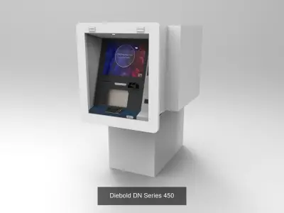 DN SERIES 450 - 250 Diebold Nixdorf ATM 3D Model Collection