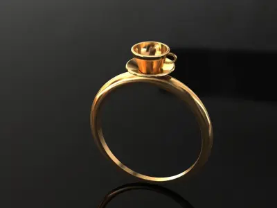 Cup Ring  Free 3D print model