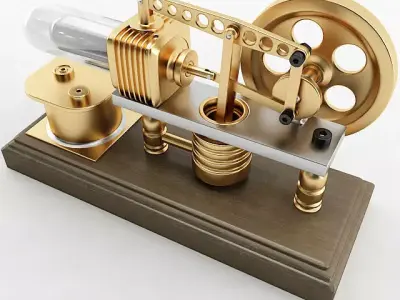 Stirling Engine 3D model