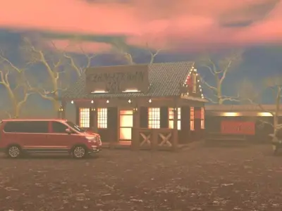 little house  Low-poly 3D model