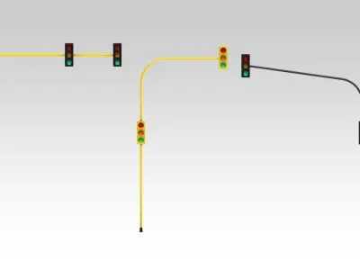 Traffic Lights 3D model