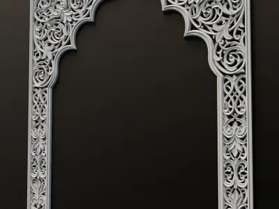 National ornament lattice rg09 Low-poly 3D model