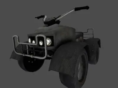 Quad Bike Low-poly 3D model
