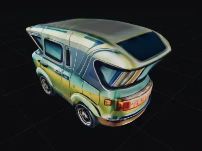 COOL CARS SolarRover no8 Collectable Model these WHEELS are HOT Low-poly 3D model