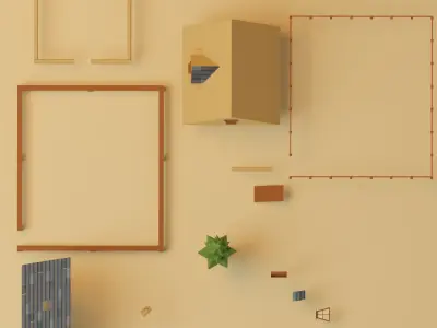 Lopwpoly House 12 Low-poly 3D model
