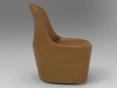 Mog Armchair Low-poly 3D model