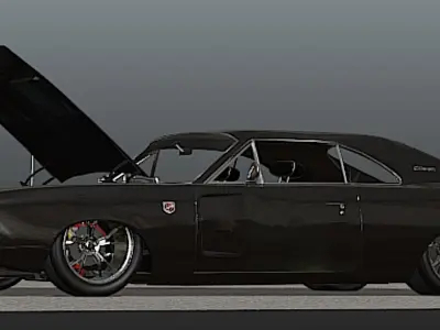 1969 Charger Viper RT - High Poly 3D model