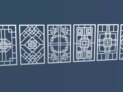 China Decorative Wall 1 3D model