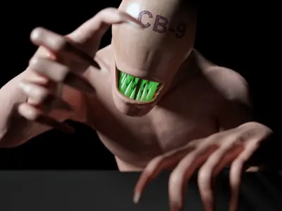 Horror Creep Nightmare Low-poly 3D model