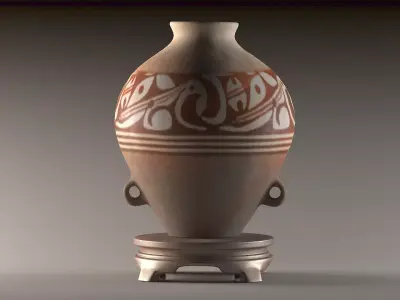 ancient pottery antique vase old statue houseware porcelain 3D model