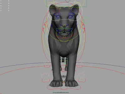 Tiger Rigged 3D model