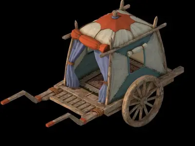 Prairie Traffic - Trolley 01 3D model