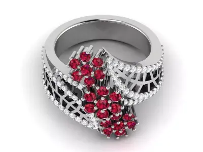 WEDDING RING  3D print model 58