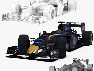STR11 Car Low-poly 3D model