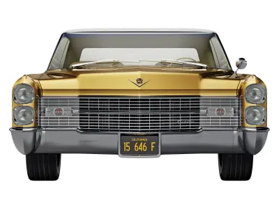 Cadillac coupe de ville convertible 1966 3D model