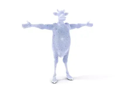 Cartoon Cow Character model pack Low-poly 3D model