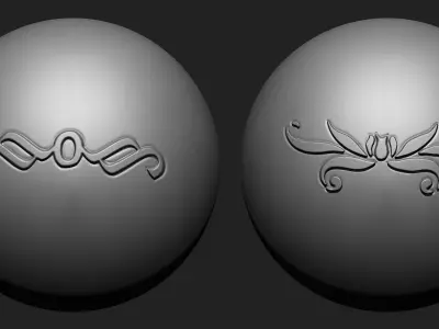 Ornament VDM Brush Pack  Vol3  30 in One 3D model