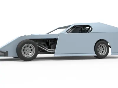Dirt Modified stock car Scale 1 to 25 3D print model