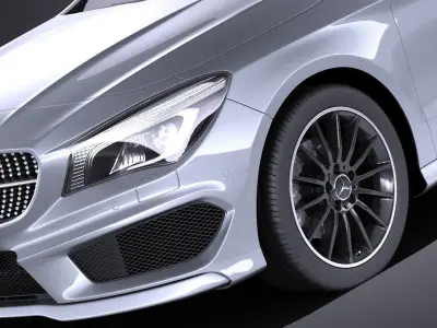 Mercedes-Benz CLA-class AMG 2014 VRAY 3D model
