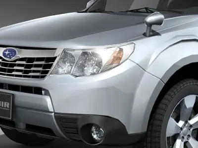 Subaru forester midpoly 3D model