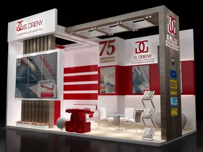 Booth Exhibition Stand a201 3D model