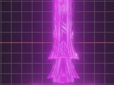 Energy Sword Video Game ready Low-poly 3D model