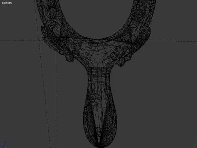 Frame mirror 3D model 06 3D print model