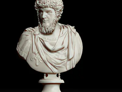 Printable Lucius Verus Emperor Bust 3D print model