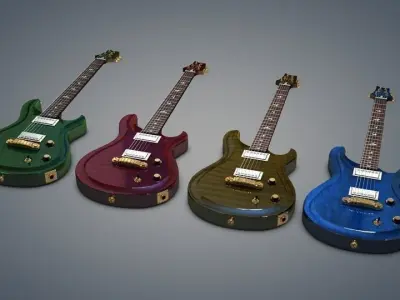 PRS Guitar Free 3D model