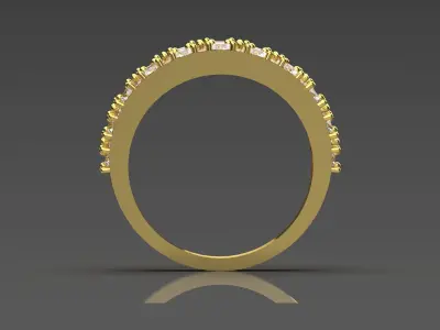 diamond ring jr00100 3D print model