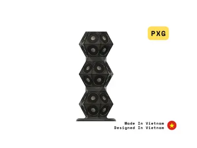 3D Scan Pyramid Tower Marker Free 3D print model