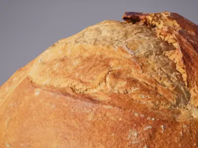 Wheat Bread 5K triangles 4K PBR textures Low-poly 3D model