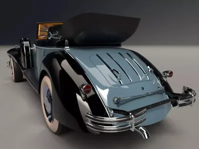 Luxury Classic Car from the 40s 3D model
