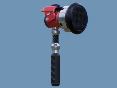Torbjorn Hammer Free low-poly 3D model