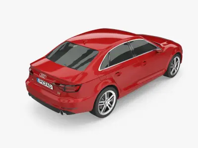 2016 Audi A4 Sedan  3D model