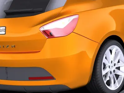 Seat Ibiza 2016 3door VRAY 3D model