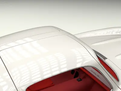 Fully Modelled Rigged Mercedes 300SL Gullwing 3D model