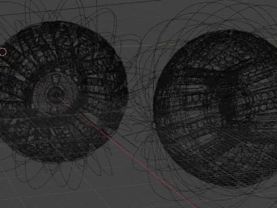 Mars rover wheels 3D model