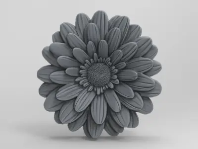 flower cnc model 1  3D print model