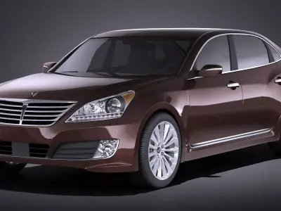 Hyundai Equus 2016 VRAY 3D model