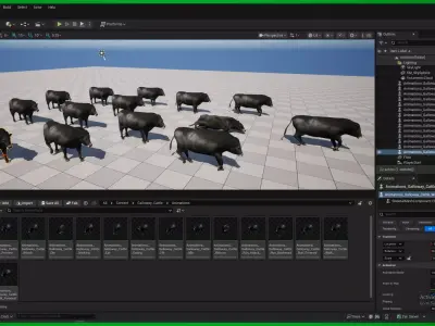 Galloway Cattle Low-poly 3D model