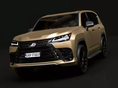 2025 Lexus LX700h 3D model