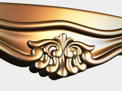 Carved decor for cnc 73 3D model