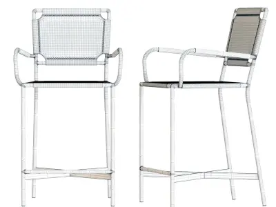 Crate and Barrel - Laredo Counter Stool 3D model