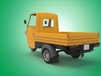 Piaggio aps 3 weel telar  Low-poly 3D model