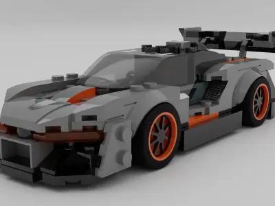 Lego Speed Champions McLaren Senna Low-poly 3D model