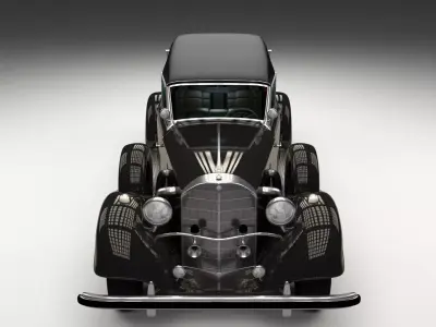 Mercedes 770k Grosser Staff Car 3D model