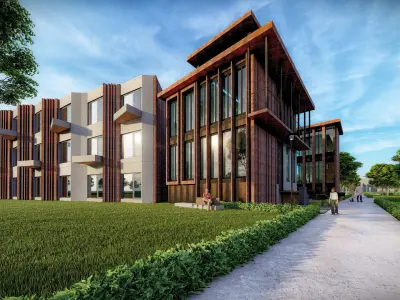 Metal Pavilion Mesh Housing Apartment 3d Model 3D model