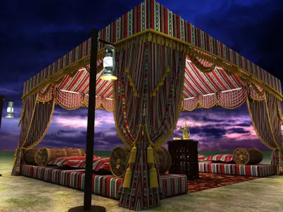 Arabic Tent 3D model